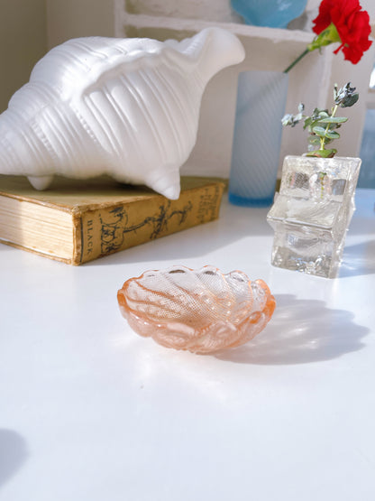 Pink Glass Trinket Dish