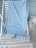 Vintage Blue Polka Dot Towel
