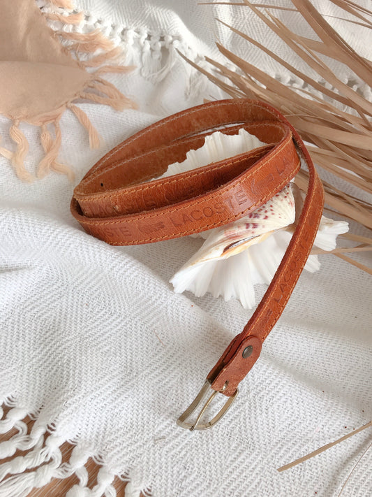 Vintage Lacoste Leather Belt