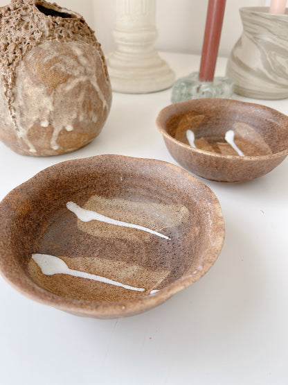 Set 2 Earthware Trinket Bowls