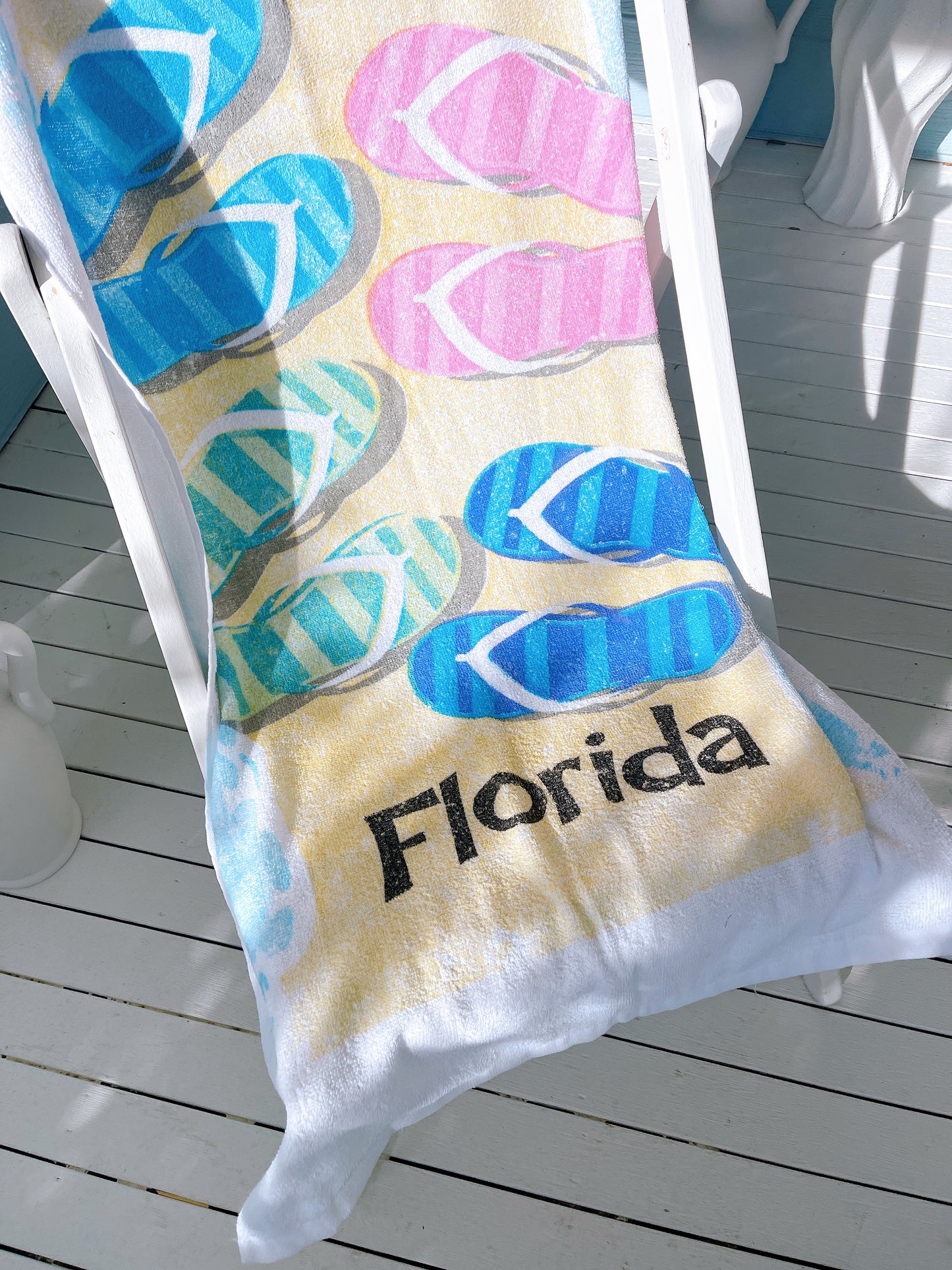 Vintage Florida Flip Flop Towel