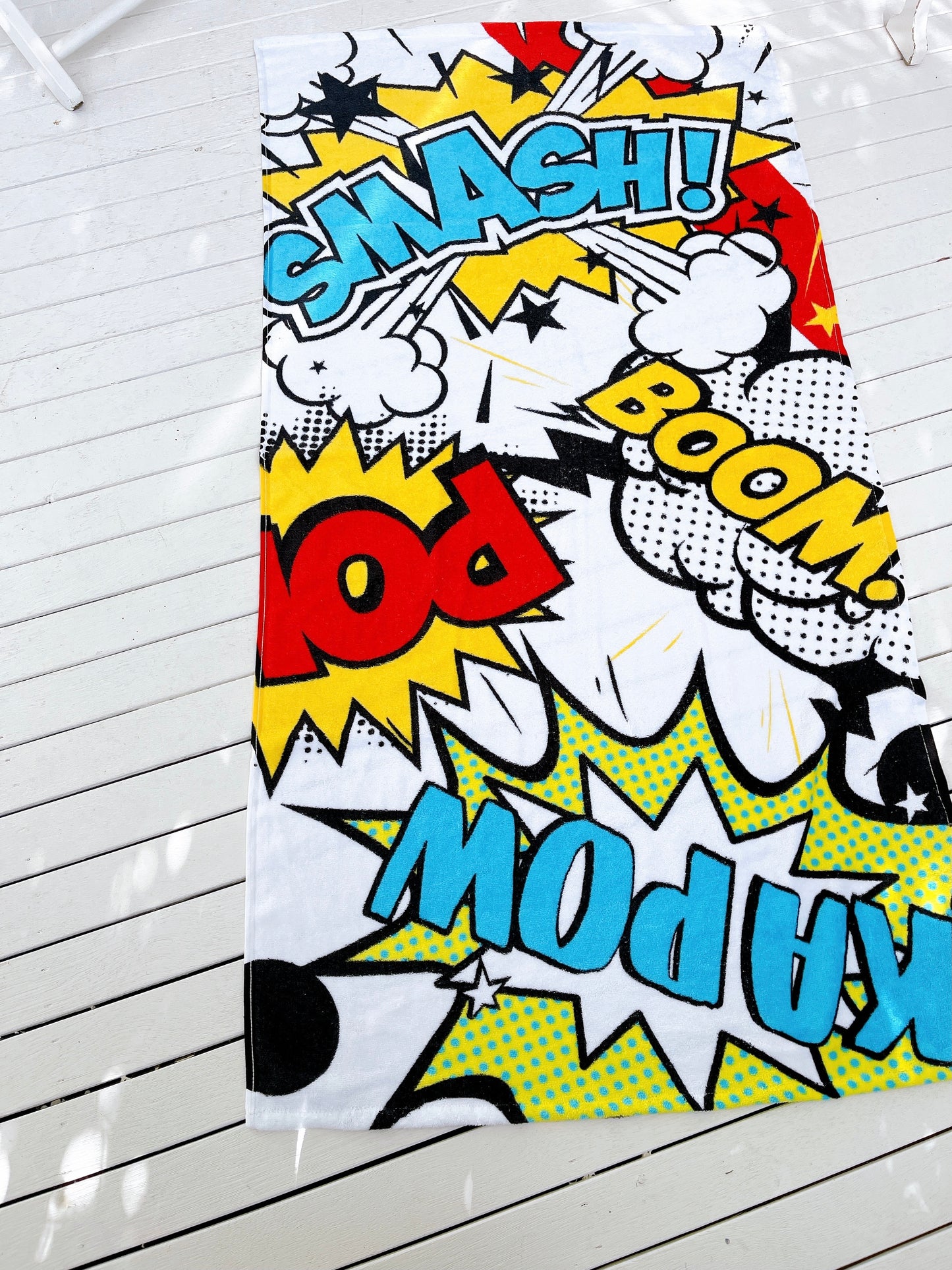 Boom POW Beach Towel