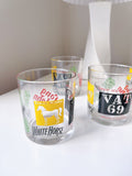 Set 5 Vintage ‘Vat 69’ Whisky Glasses
