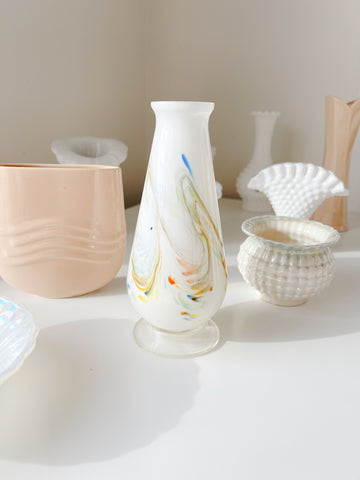 Marbled Glass Vase