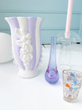 Lilac Ballon Bottom Glass Vase