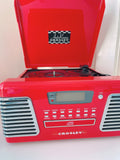 Red Crosley Auto Rama  Record Player