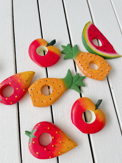 Set 7 80’s/90’s Fruit Serviette Holders