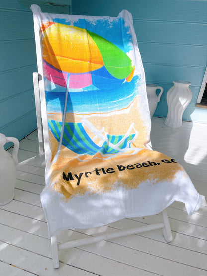 Vintage Myrtle Beach  Towel