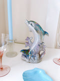 80’s Iridescent Ceramic Dolphin