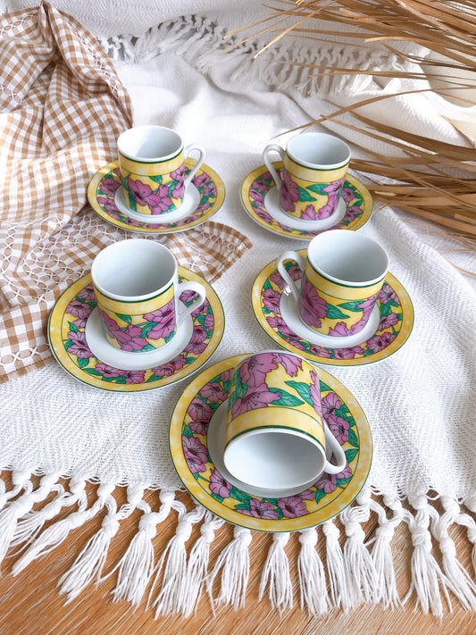 Set 5 80’s Espresso Cups & Saucer /Kids Tea Set