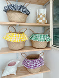 Small Handled Gingham Baskets