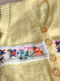Handknitted Kids Short Sleeve Cardigan - 4-5years