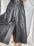 Stunning Black Leather Vintage Skirt