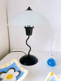 Vintage Wiggle Lamp with Glass Shade