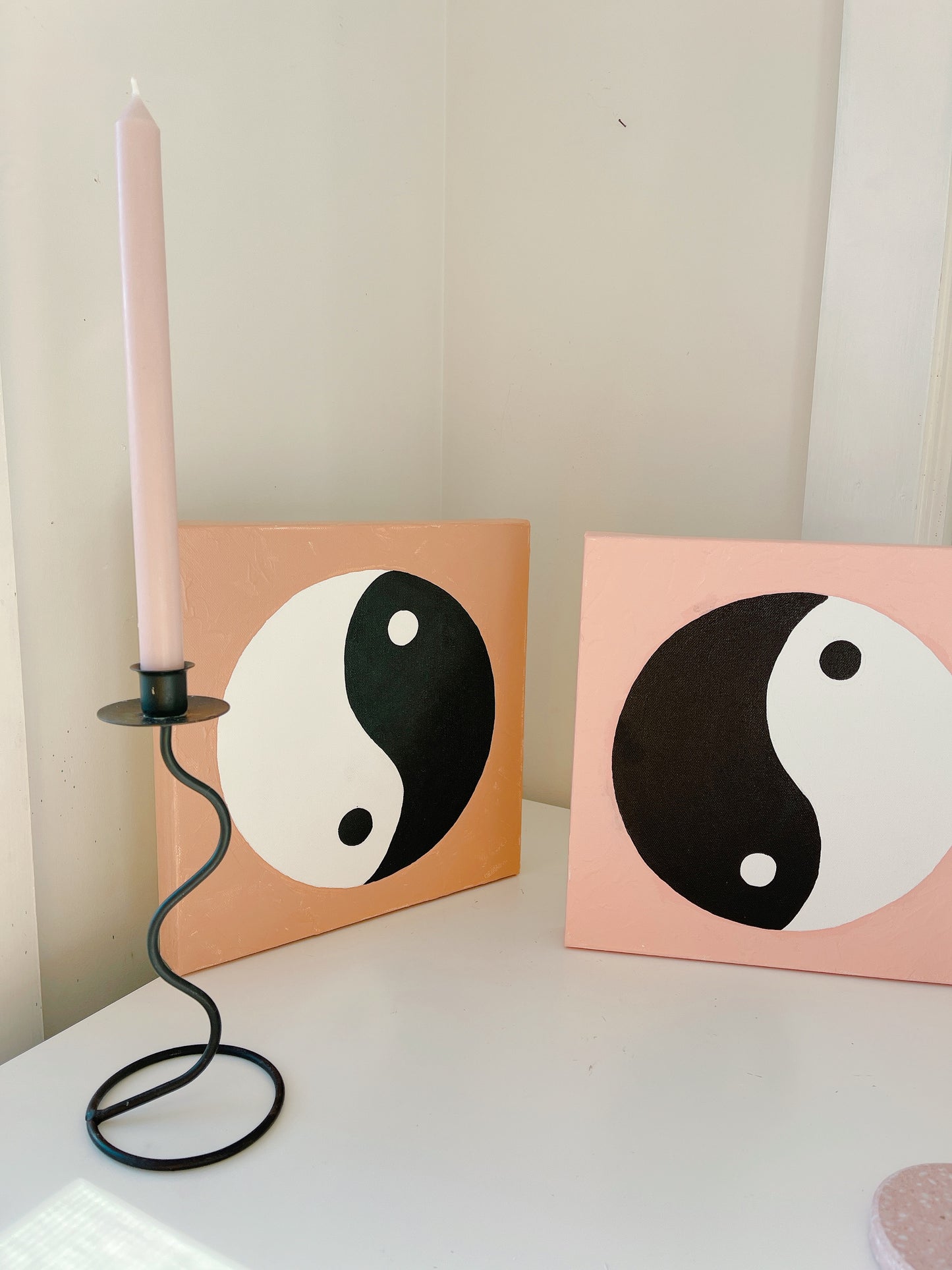 Original Yin Yang Textured Painting - Sold Individually