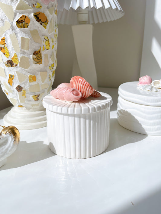 Vintage Fitz and Floyd Seashell Trinket Box
