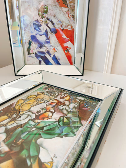 Framed Mirrored Art Print - Chagall