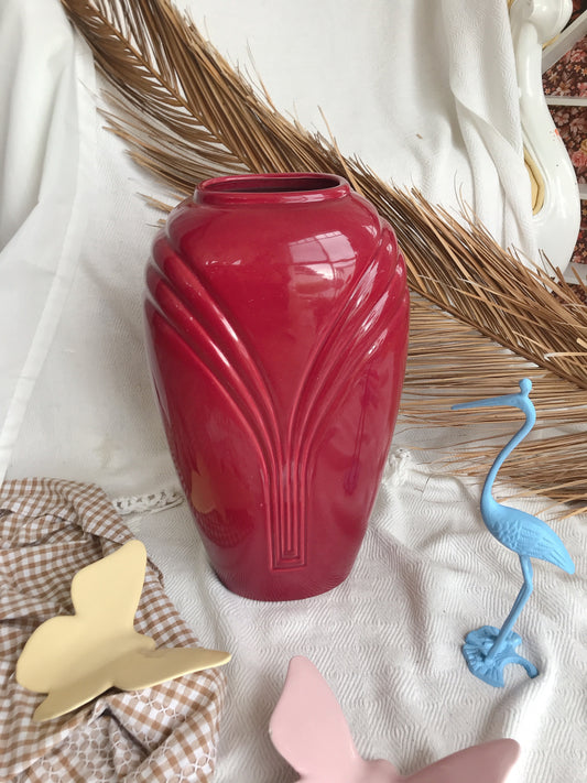 Large Art Deco Marone Vase