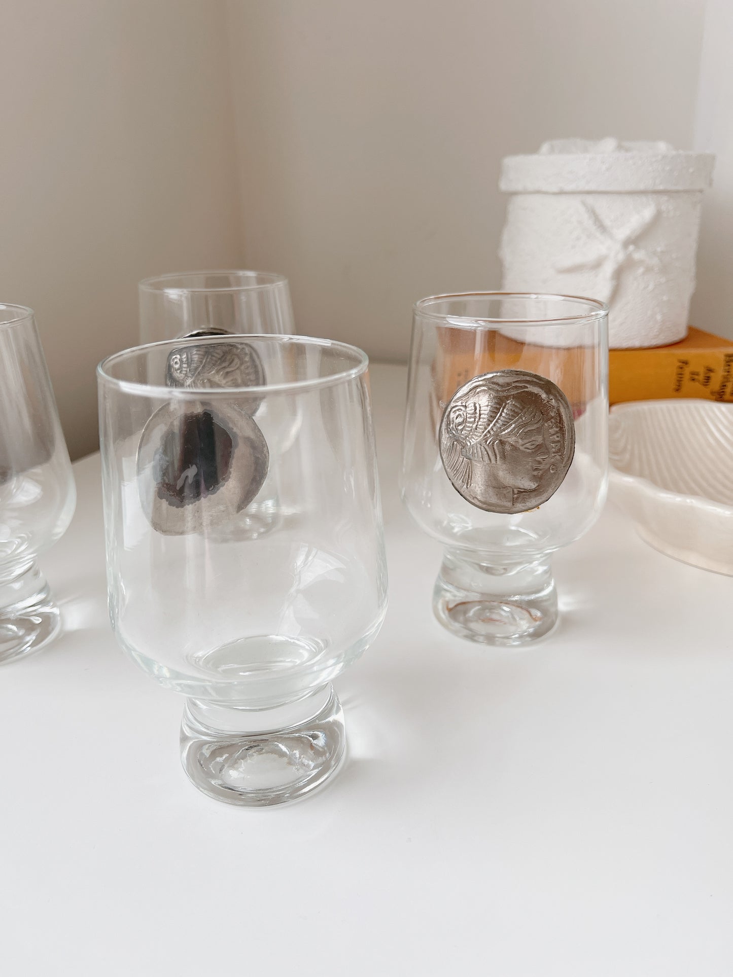 Set 4 Grecian Glasses