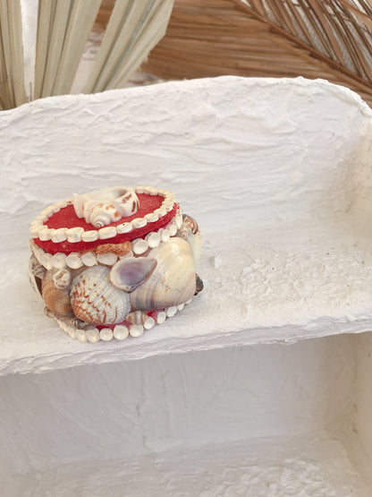 Vintage Shell Trinket Box