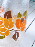 Vintage Floral Glass Vase