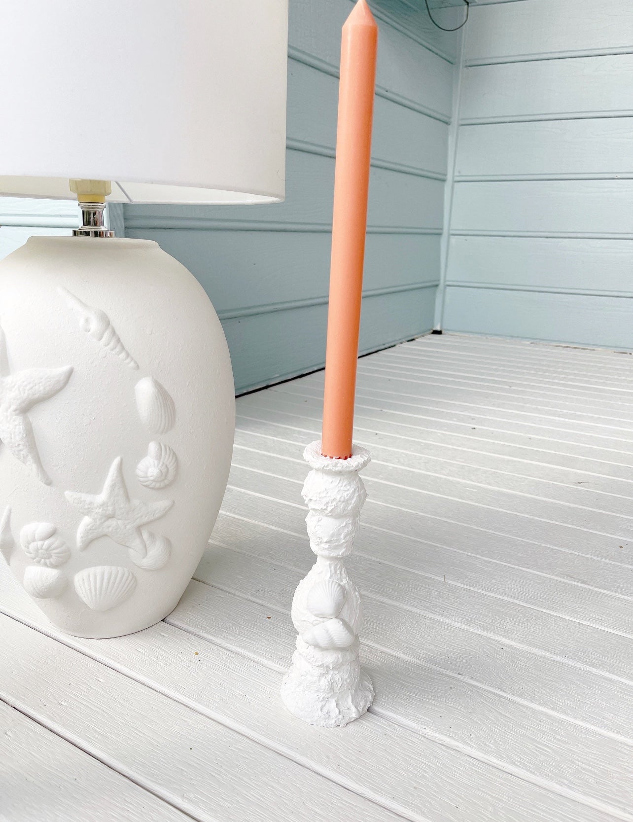 Handmade Casa Shell Candlestick