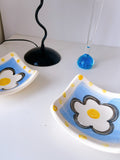 Set 2 90’s Handpainted Dishes
