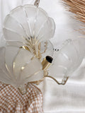 Vintage Mermaid Glass Shell Light Fitting