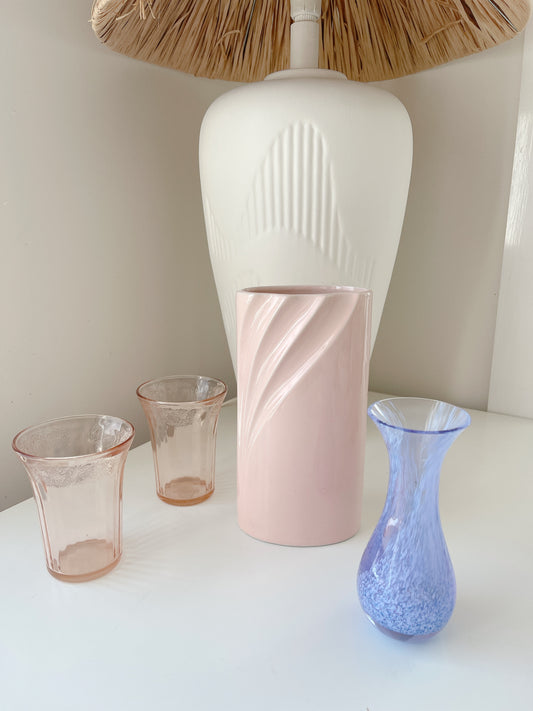 Vintage Baby Pink Vase - Japan