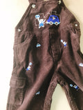Chocolate Cord Overalls - Size 18 months