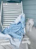 Vintage Blue Polka Dot Towel