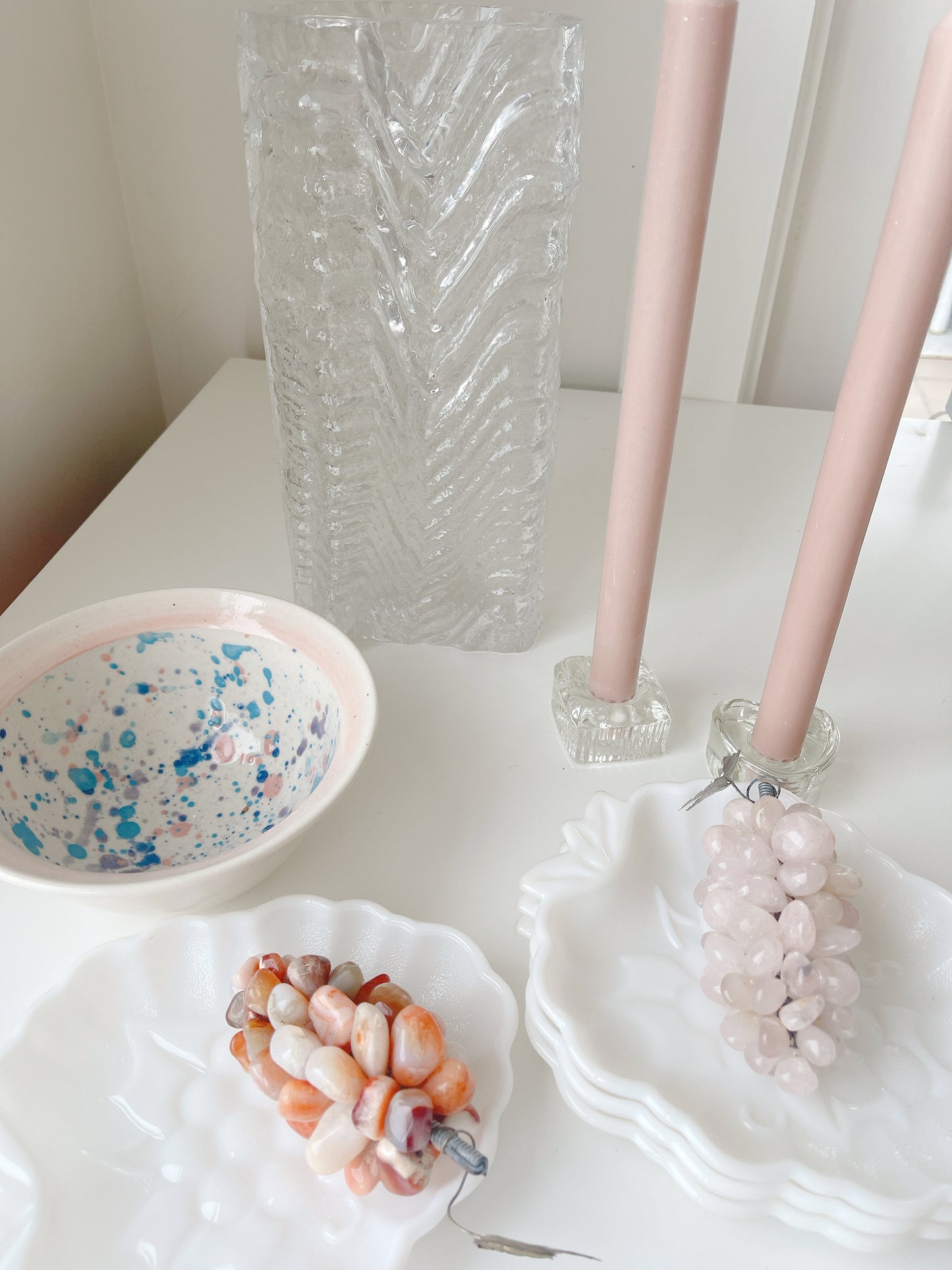 Cute Pastel Speckled Pottery Bowl