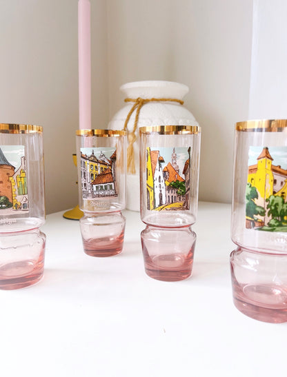 Vintage Souvenir Pink Glasses