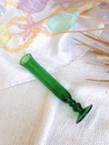 Vintage Emerald Green Glass Vase/Candlestick Holder