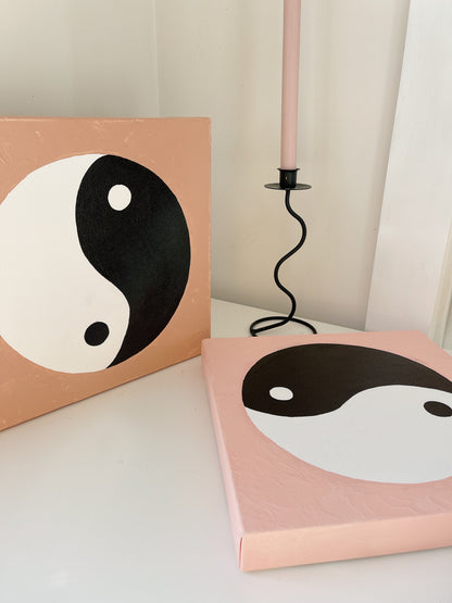 Original Yin Yang Textured Painting - Sold Individually