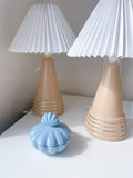Vintage 80’s Lamp with pleated Shade - 2 Available