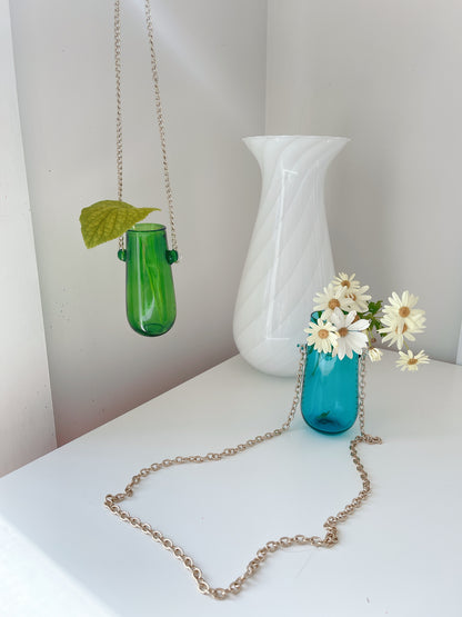 Vintage Glass Hanging Vases - Sold Separately