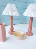 Set 2 Pink 80’s Vintage Lamps