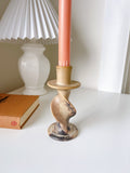 Stone Swirl Candle Holder with Candle ‘Choose your own Candle’