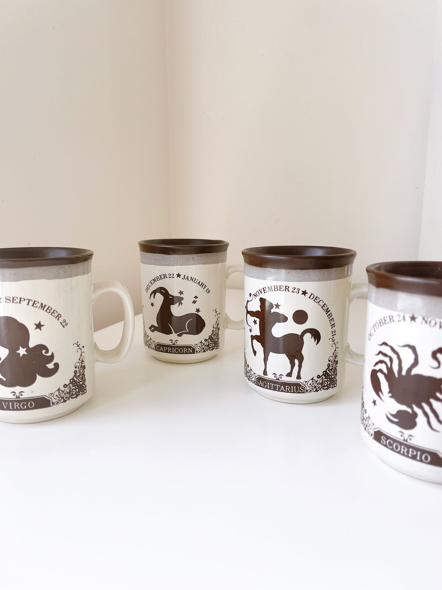 Vintage Horoscope Mugs - Selling Separately