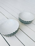 Set 4 Ceramic Shell Bowls