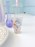 Small Vintage Handpainted Glass Vase