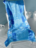 Vintage Blue Floral Towel
