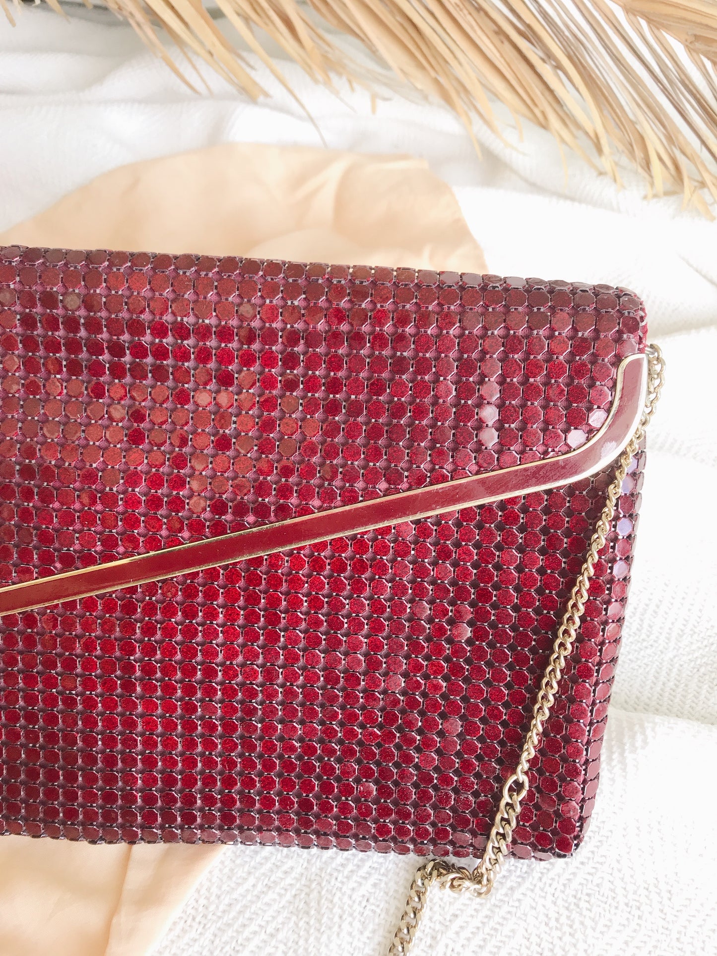 Vintage Marone Glomesh Handbag