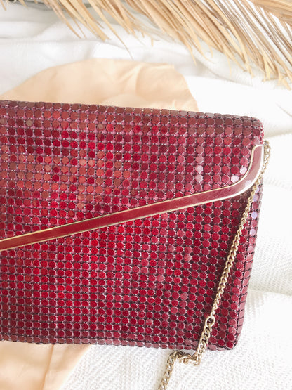Vintage Marone Glomesh Handbag