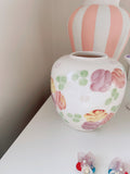 90’s Handpainted Floral Vase