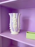 Repurposed HVL Vintage Vase - Lilac Stripe
