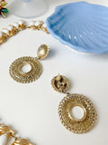 Vintage Gold Dangle Earrings