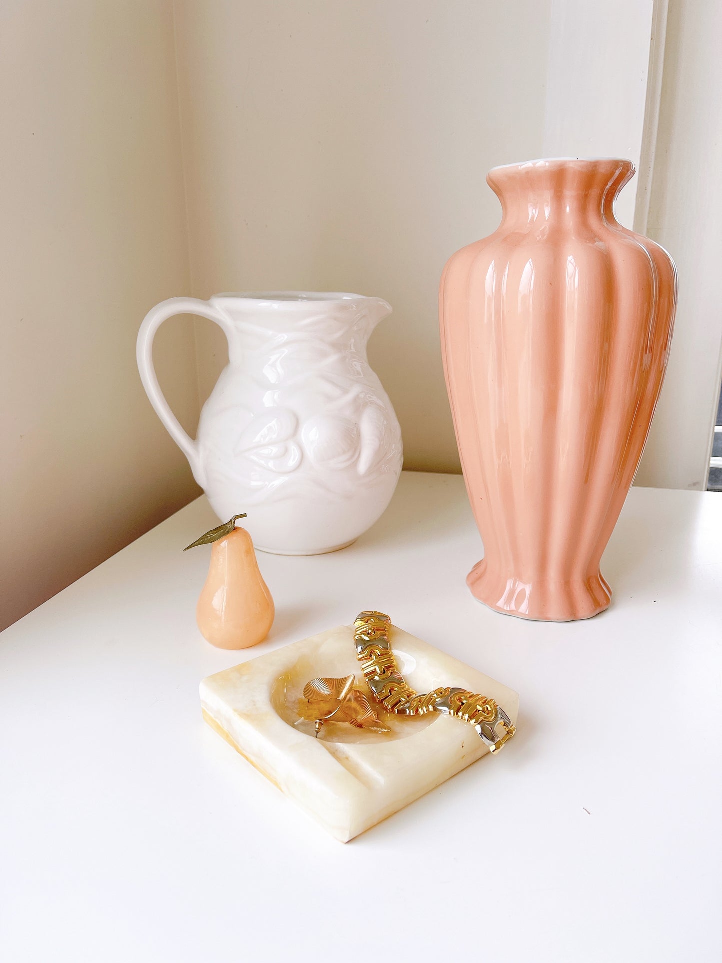 Alabaster Ashtray/ Trinket Dish