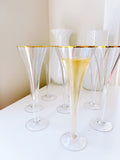 Vintage Set 4 Champagne Glasses
